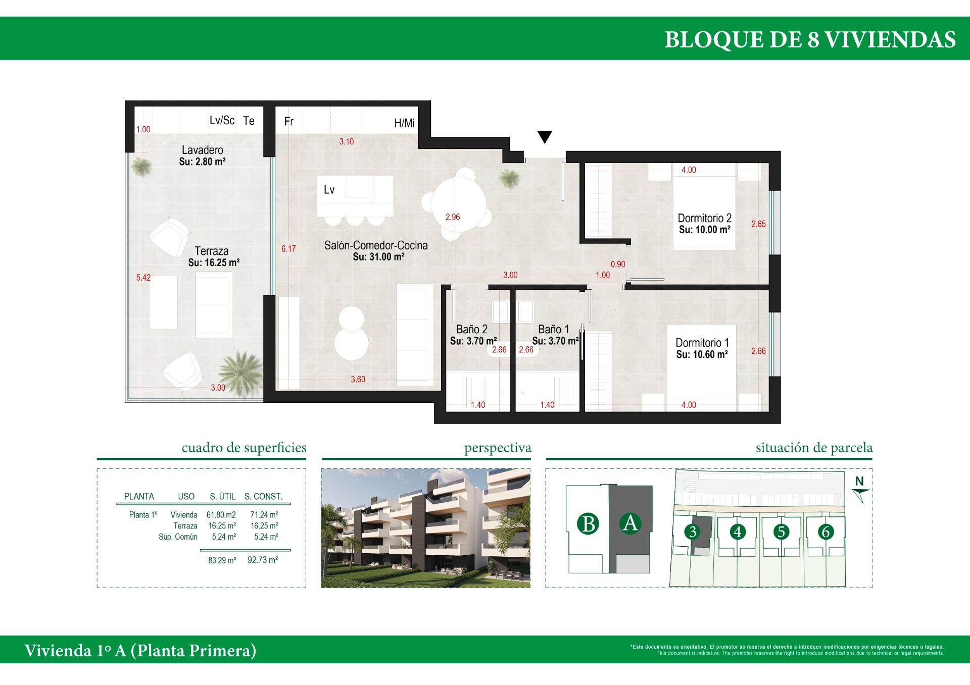 New Build - 2 Bedroom 2 Bathroom apartment in Alhama De Murcia - Condado De Alhama Golf Resort - Murcia New Build - 2 Bedroom 2 Bathroom apartment in Alhama De Murcia - Condado De Alhama Golf Resort - Murcia