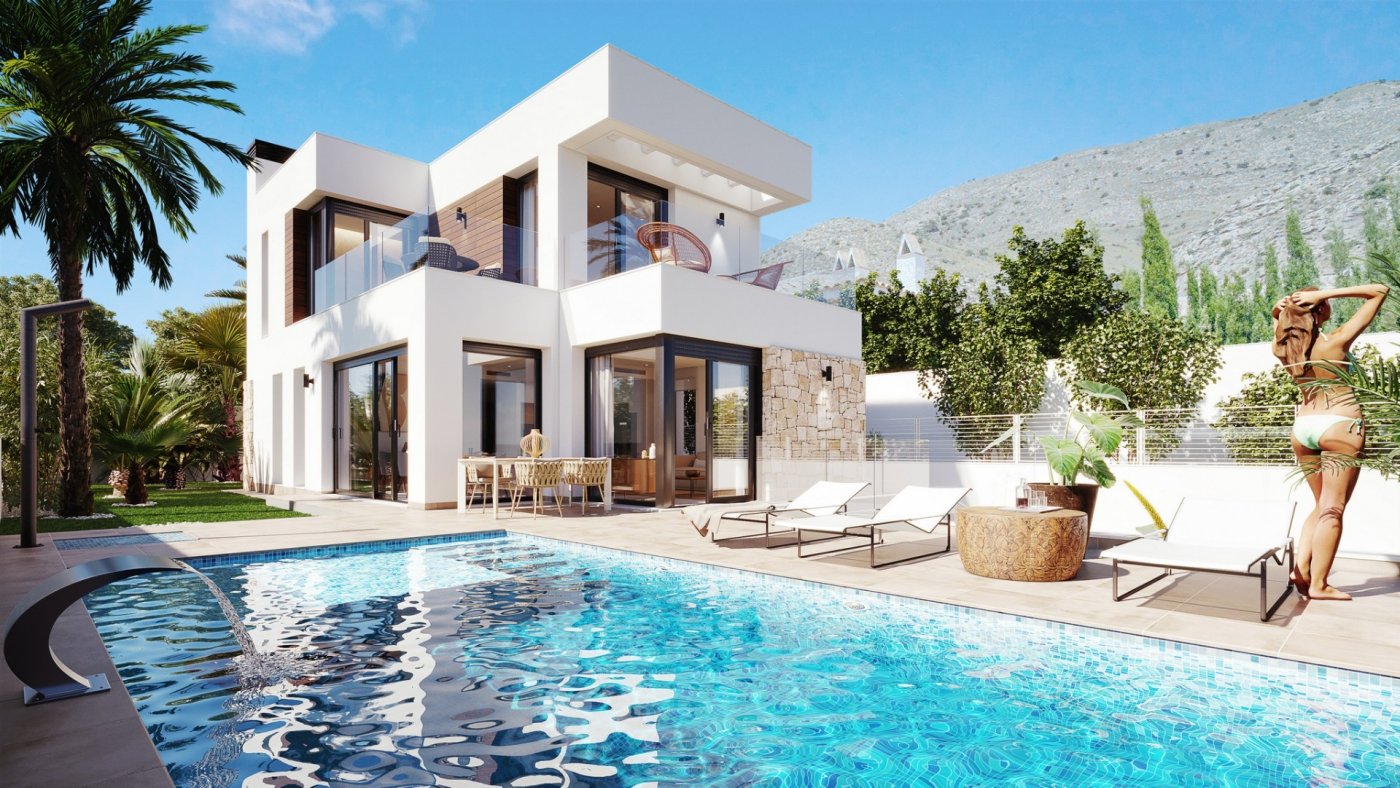 New Build - 4 Bedroom 4 Bathroom villa in Finestrat - Sierra Cortina - Alicante New Build - 4 Bedroom 4 Bathroom villa in Finestrat - Sierra Cortina - Alicante