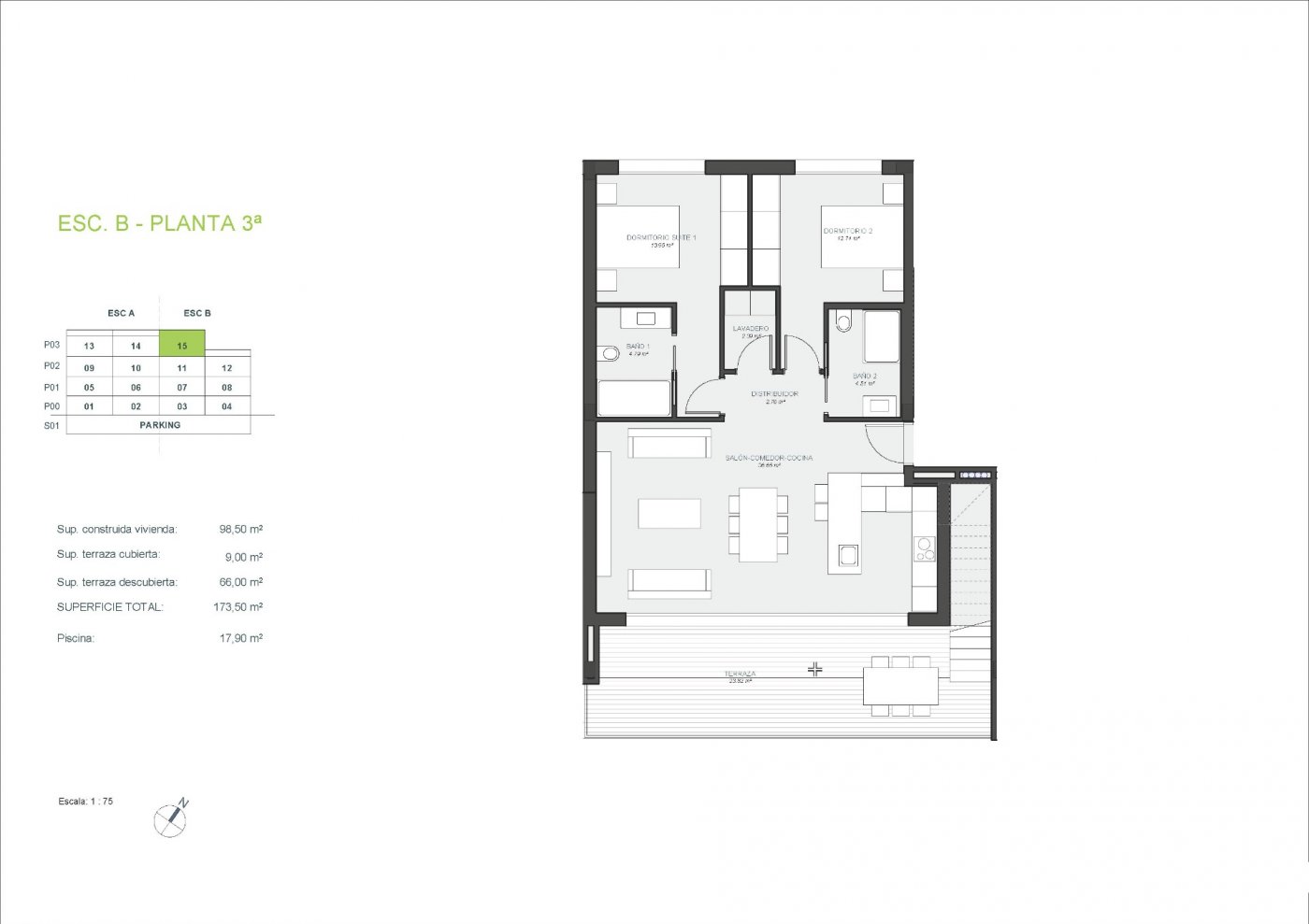 New Build - 2 Bedroom 2 Bathroom penthouse in Orihuela - Las Colinas Golf - Alicante New Build - 2 Bedroom 2 Bathroom penthouse in Orihuela - Las Colinas Golf - Alicante