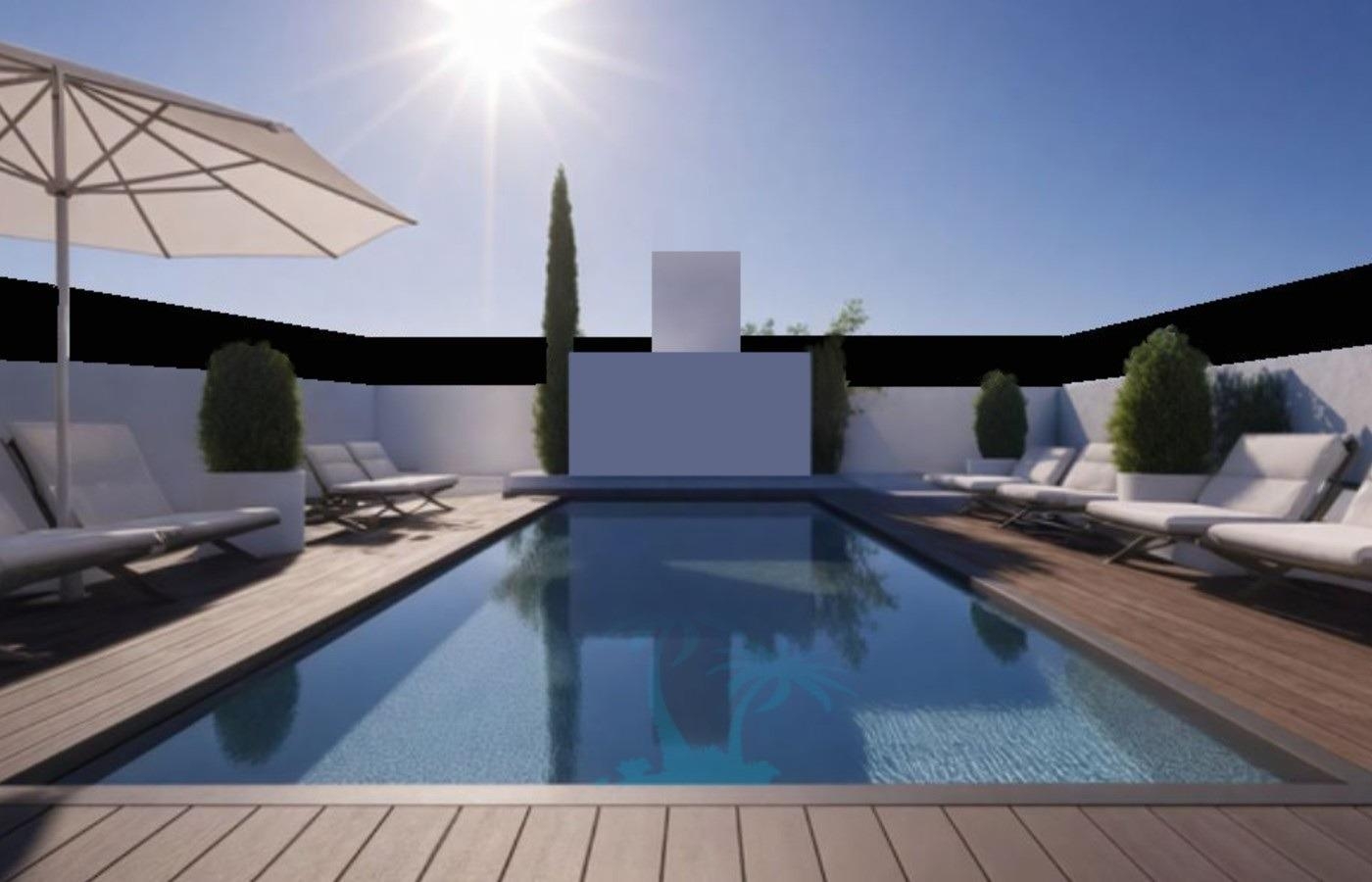 2 Bedroom 2 Bathroom Top Floor Bungalow in San Pedro del Pinatar