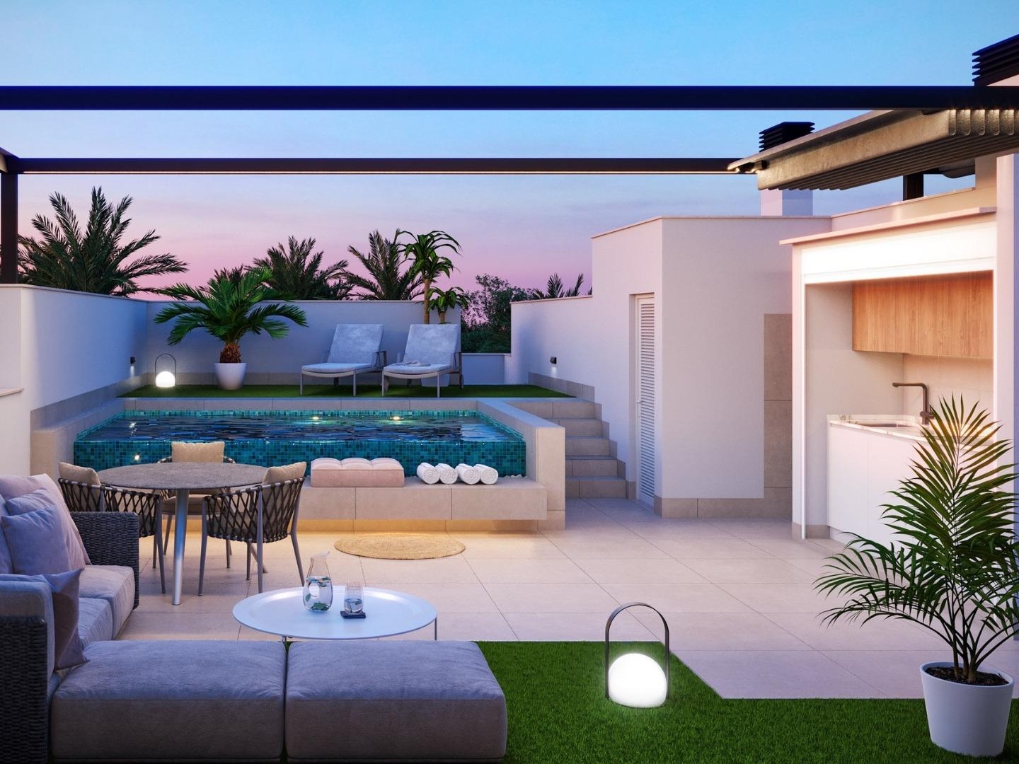 3 Bedroom 2 Bathroom Top Floor Bungalow in Pilar de La Horadada