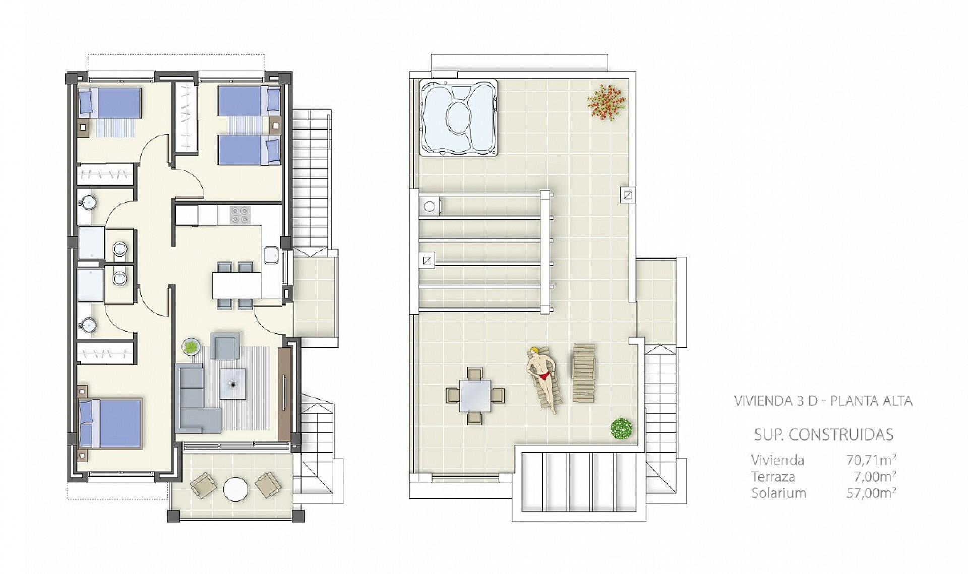 Resale - 2 Bedroom 2 Bathroom Apartment in Torrevieja -  - Alicante