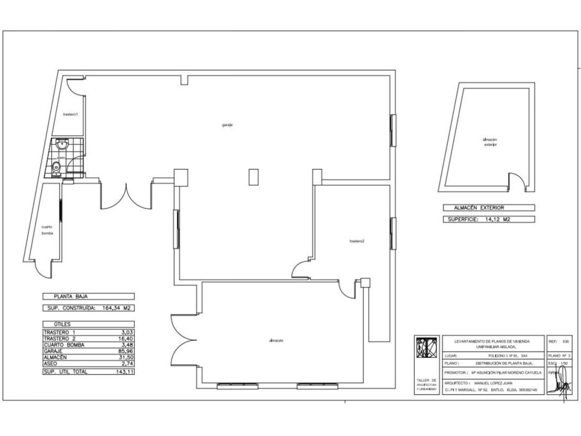 Resale - 3 Bedroom 2 Bathroom Villa in Sax -  - Alicante