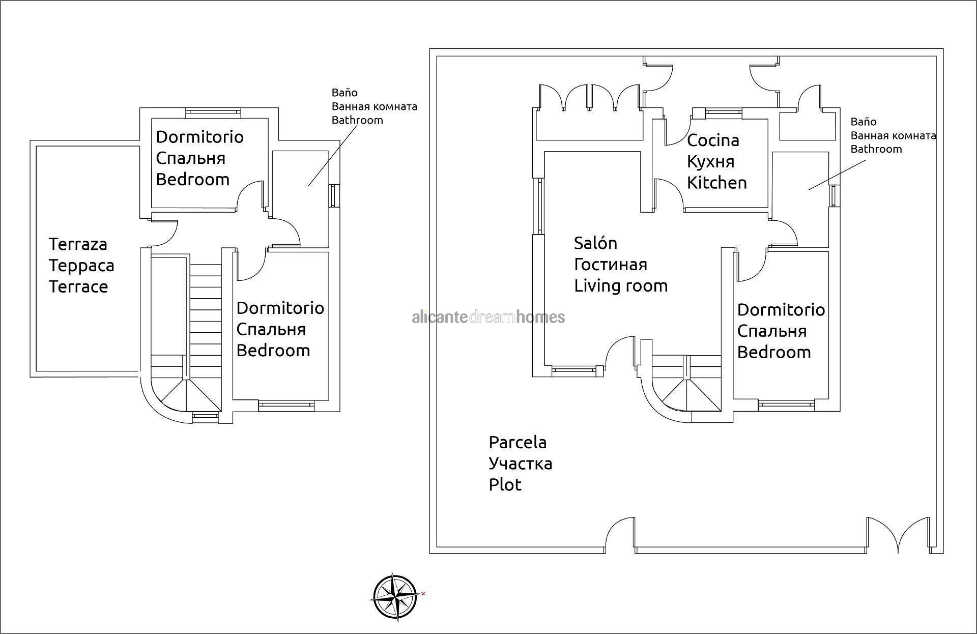 Resale - 3 Bedroom 2 Bathroom Villa in Torrevieja -  - Alicante