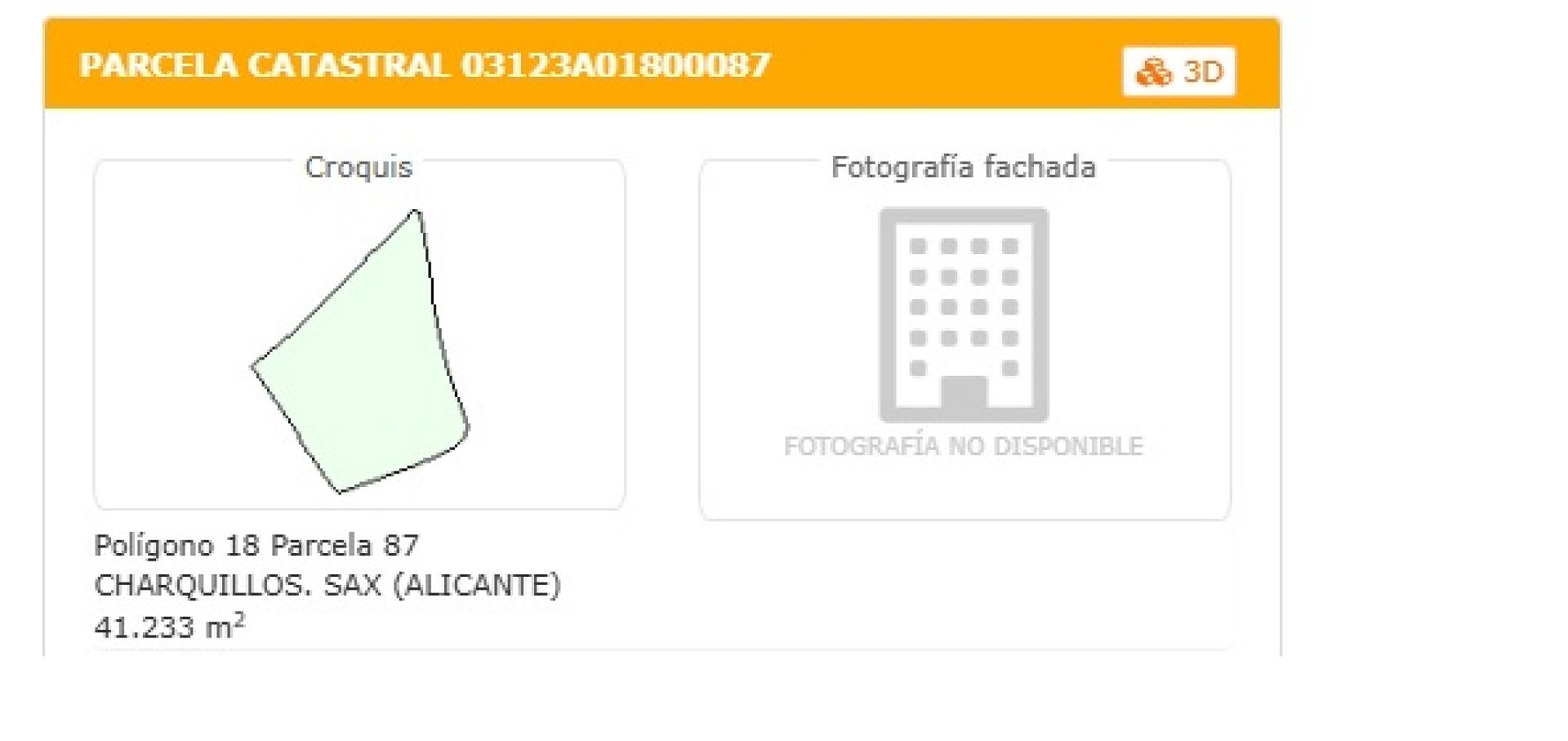 Resale - Land in Sax -  - Alicante