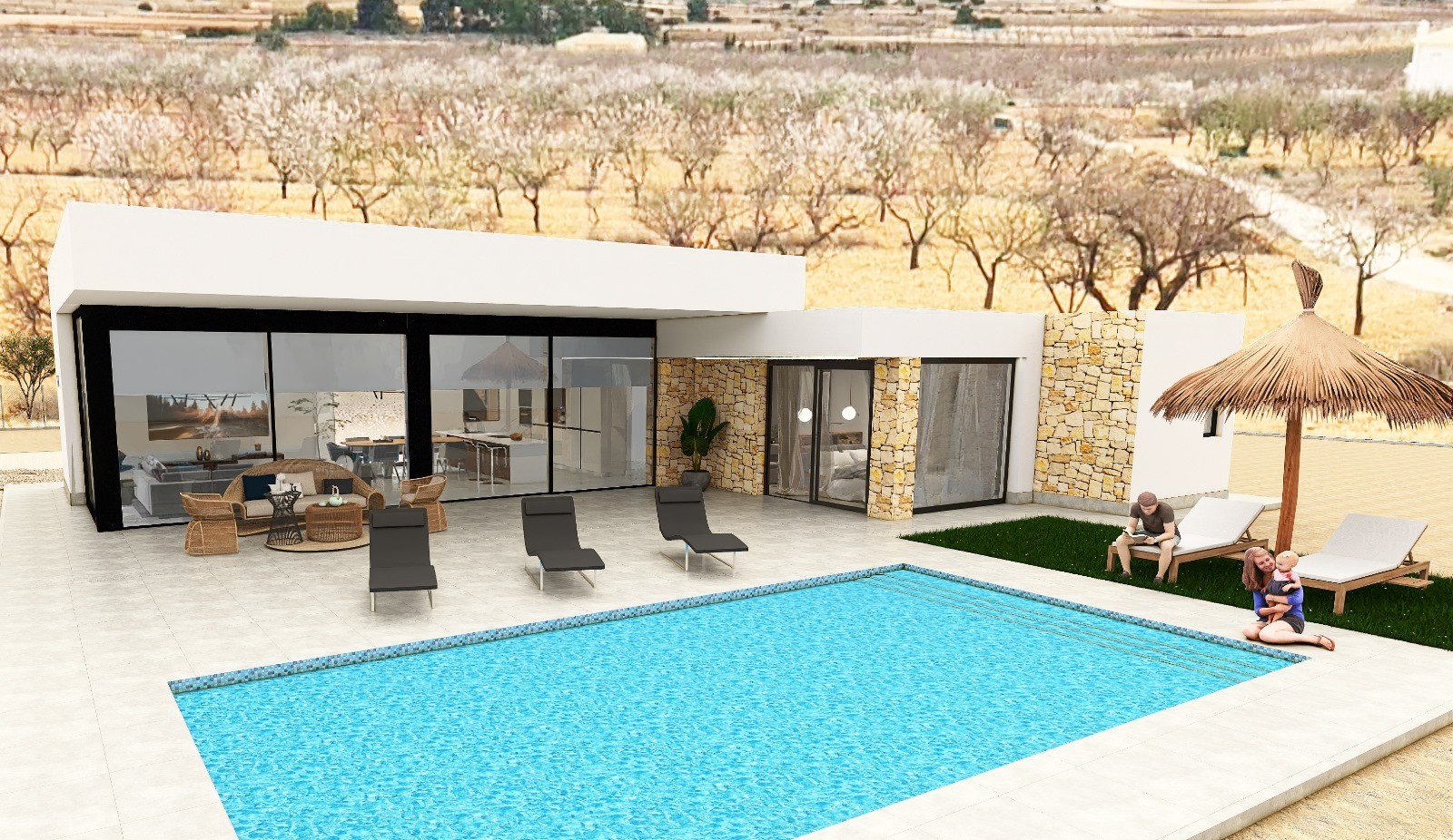 Resale - 3 Bedroom 2 Bathroom Villa in Pinoso -  - Alicante
