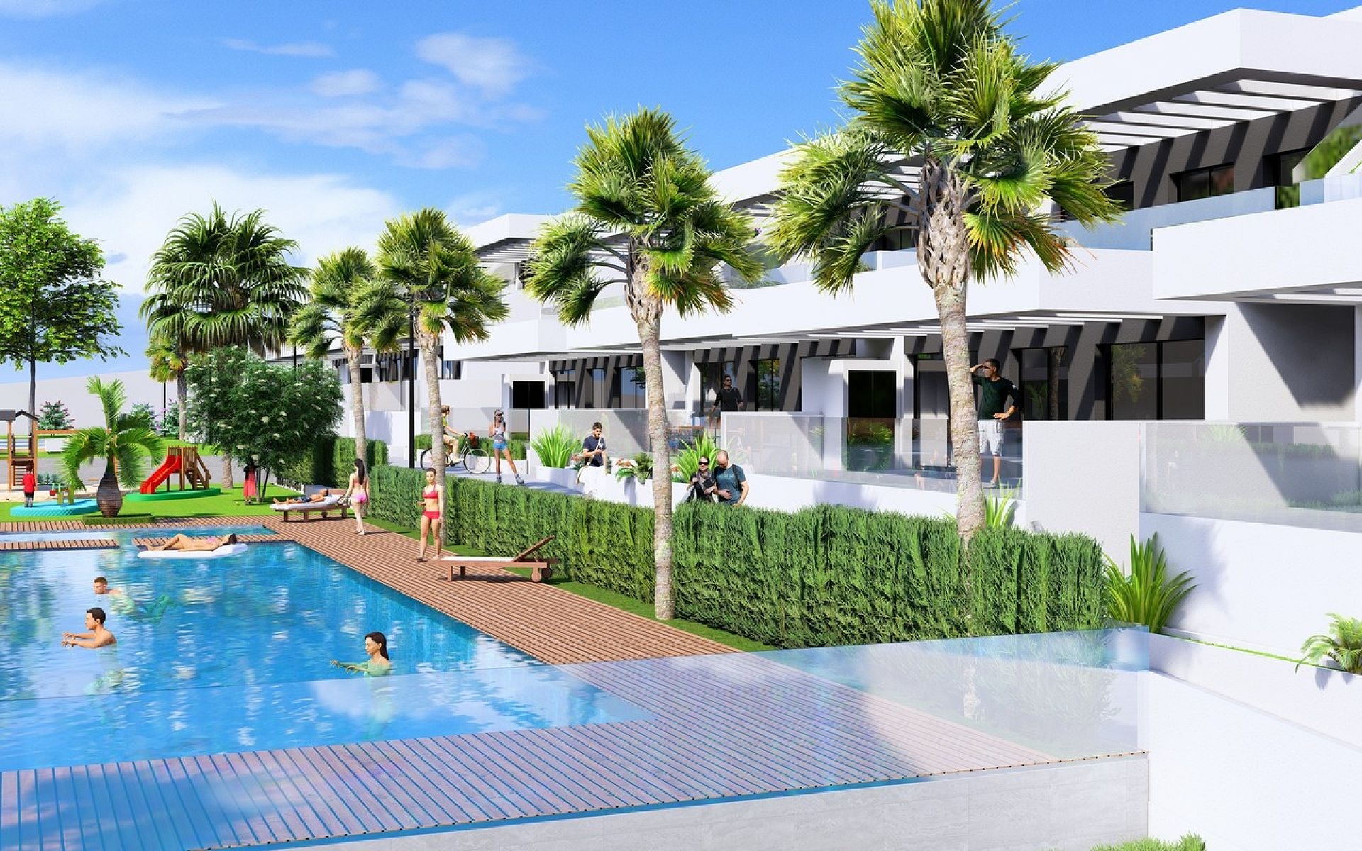 Resale - 2 Bedroom 2 Bathroom Apartment in Algorfa -  - Alicante