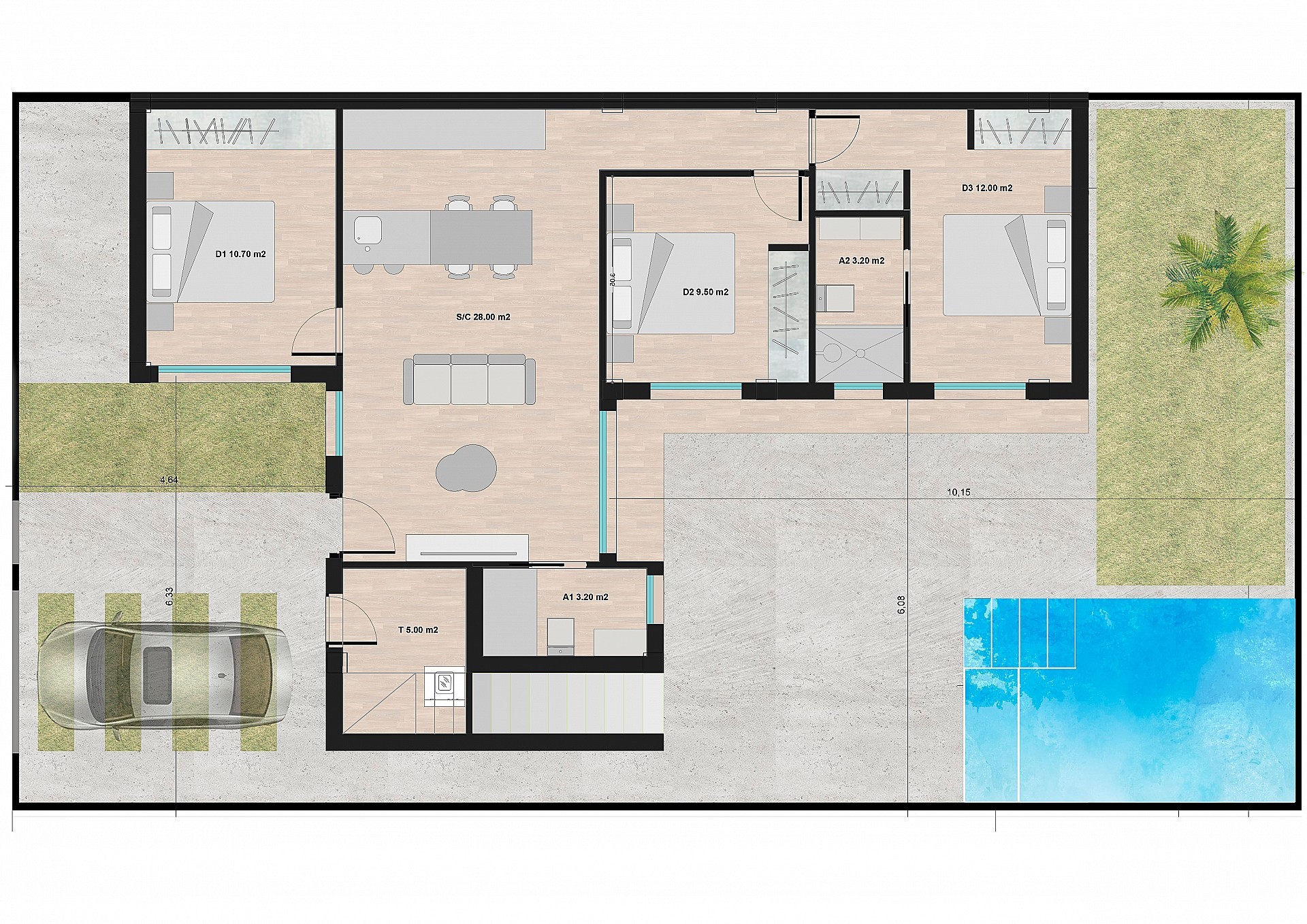 Sold - 3 Bedroom 2 Bathroom Villa in Roldan -  - Murcia