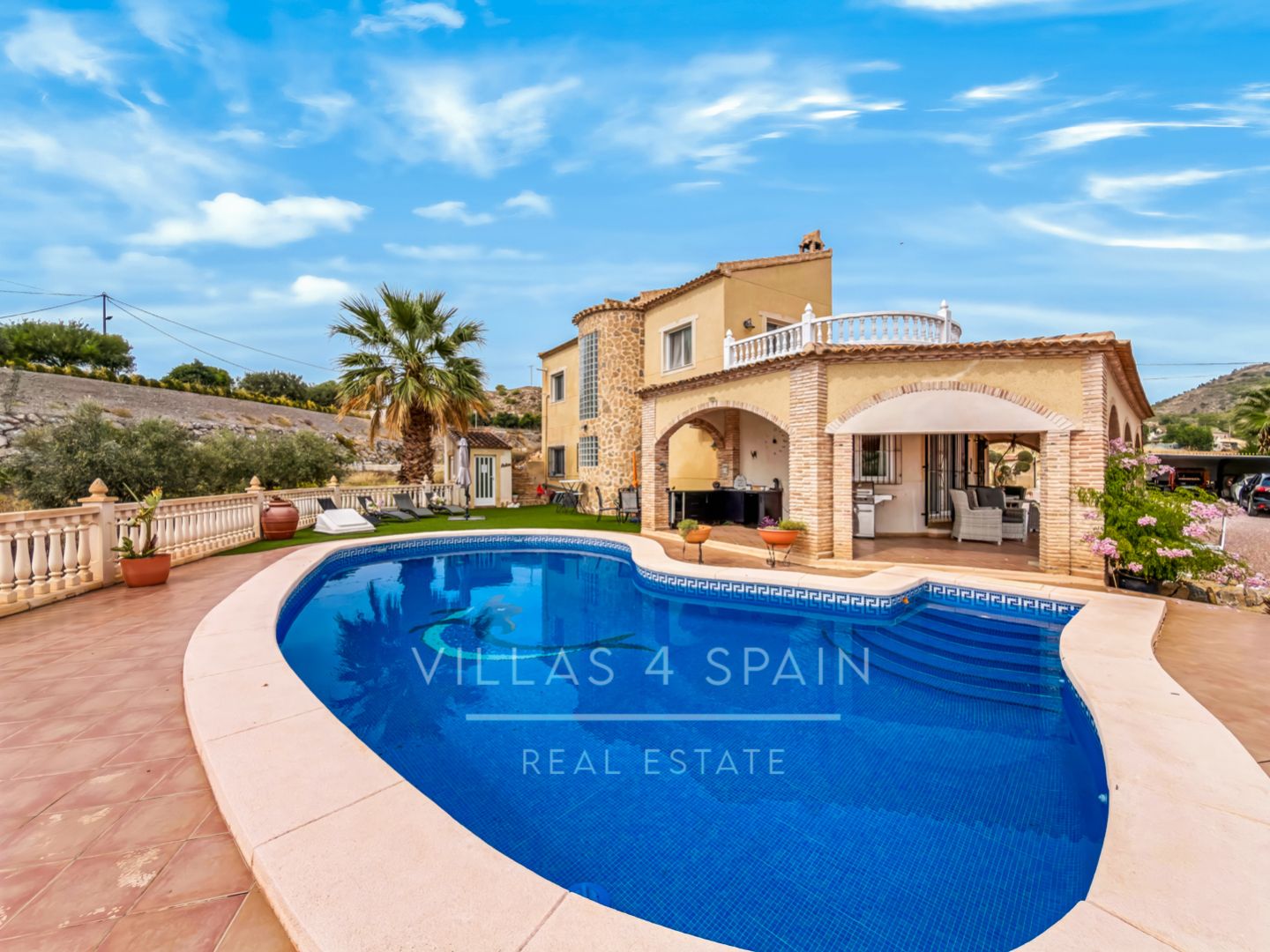 6 bedroom 4 bathroom villa and cave house for sale in Las Casicas, Fortuna